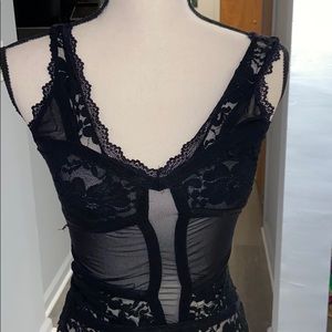 Black laced bodysuit